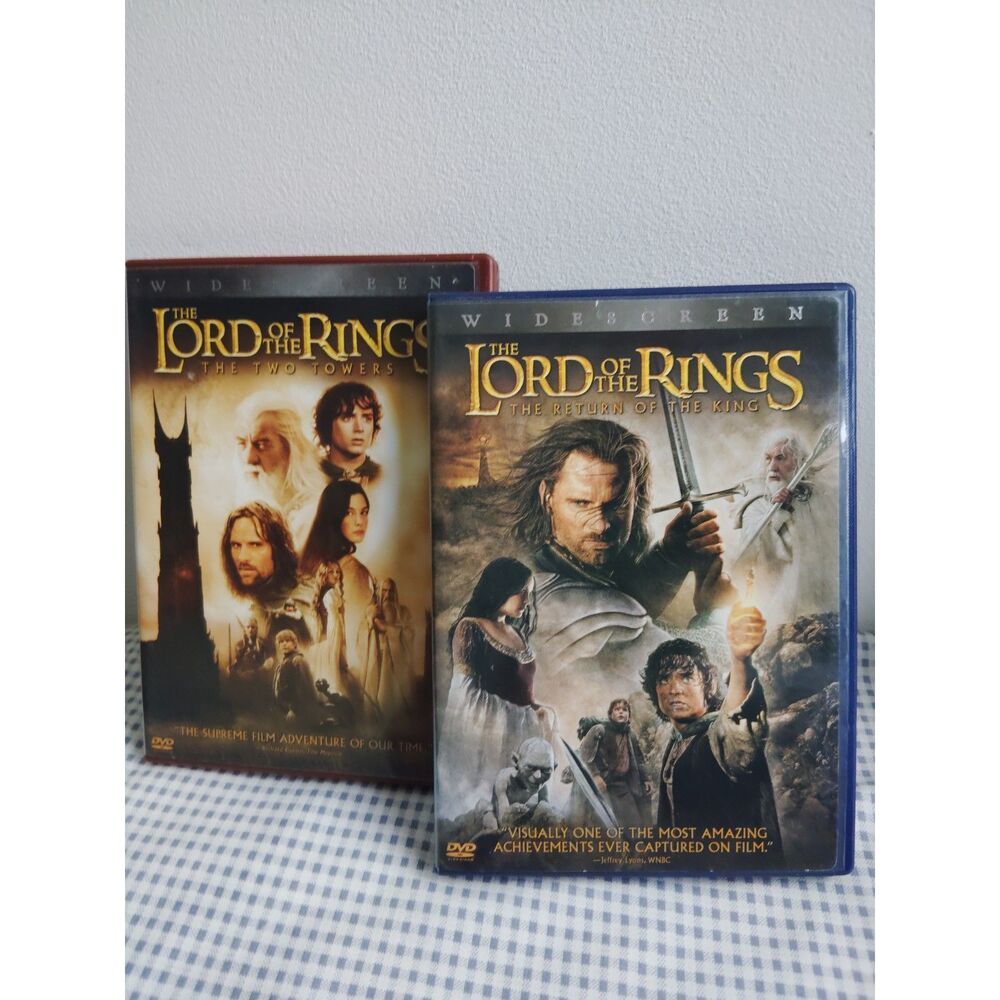 The Lord of The Rings Set of Two Return of the King Two Towers 4 Disc
